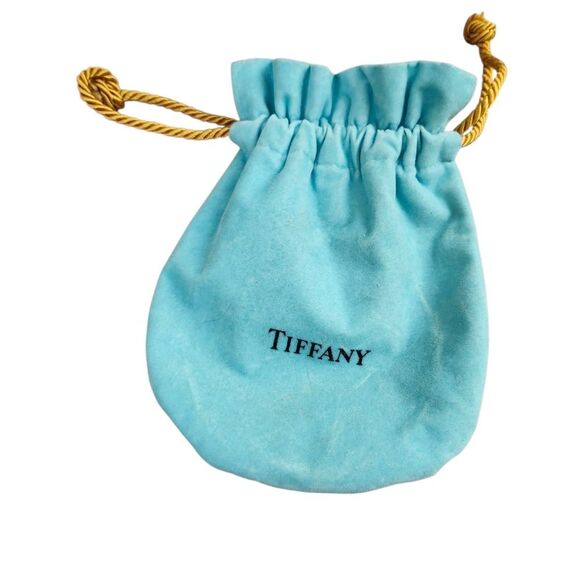 Tiffany‎ Blue Suede Drawstring Jewerly Cosmetics Pouch - Picture 1 of 4
